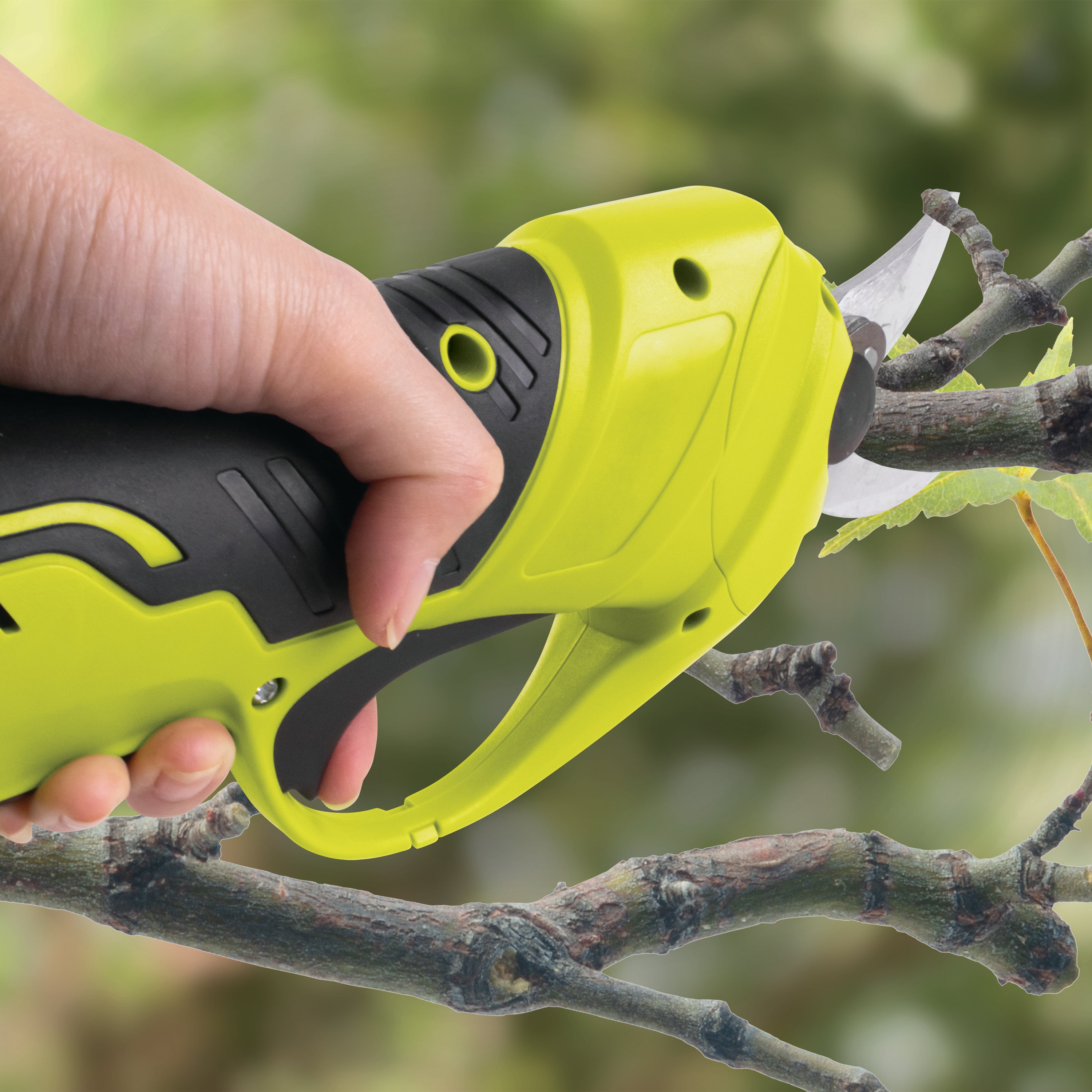 Sun Joe 24V PRN1 LTE Cordless Handheld Pruner - 80W Power with 2.0Ah Battery & Charger - Perfect for Garden Trimming, Landscaping, and DIY Tree Pruning
