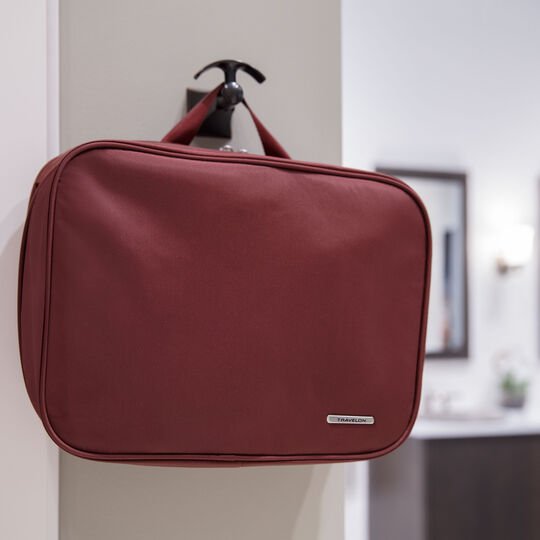 Travelon Complete Toiletry Bag for Women & Men - Waterproof Hanging Cosmetic Organizer with Multiple Pockets - Perfect for Travel, Gym, Camping & Home Use