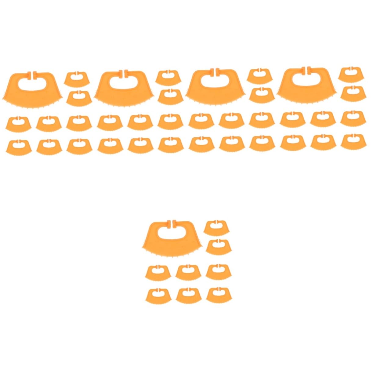 50 Pcs Orange PP Calf Weaner Rings - Livestock Nose Clamps for Cattle, Elk & Cows - Humane Training & Behavior Control - Perfect for Farm, Ranch & Dairy Use