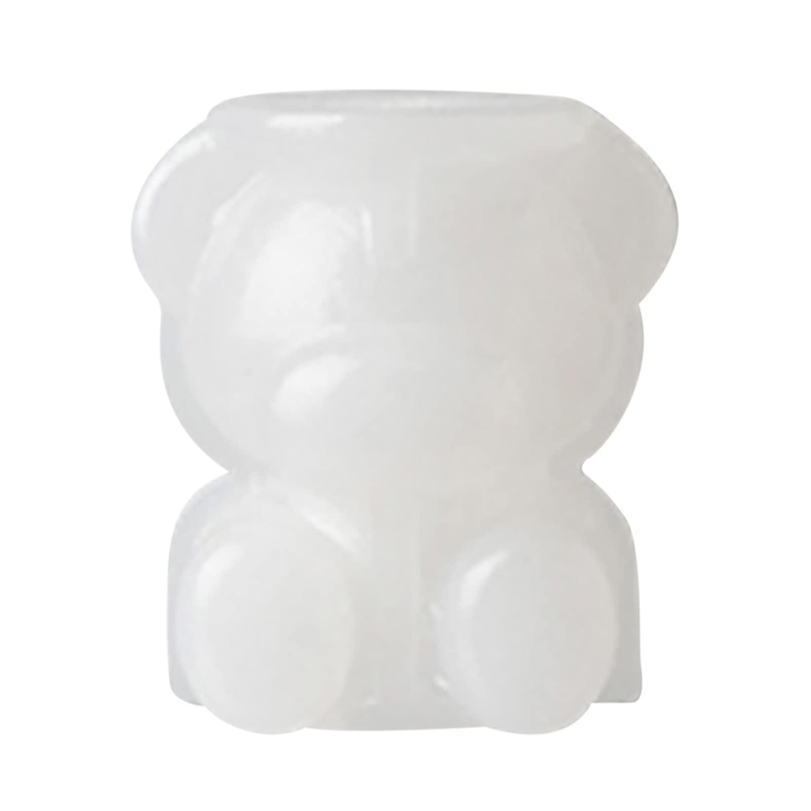 Zerlibeaful Silicone Ice Cube Tray - Bear Cartoon & Rose Shape Ice Molds for Coffee, Cocktails, and Drinks - BPA-Free Freezer Ice Maker for Home, Party, and Bar Use