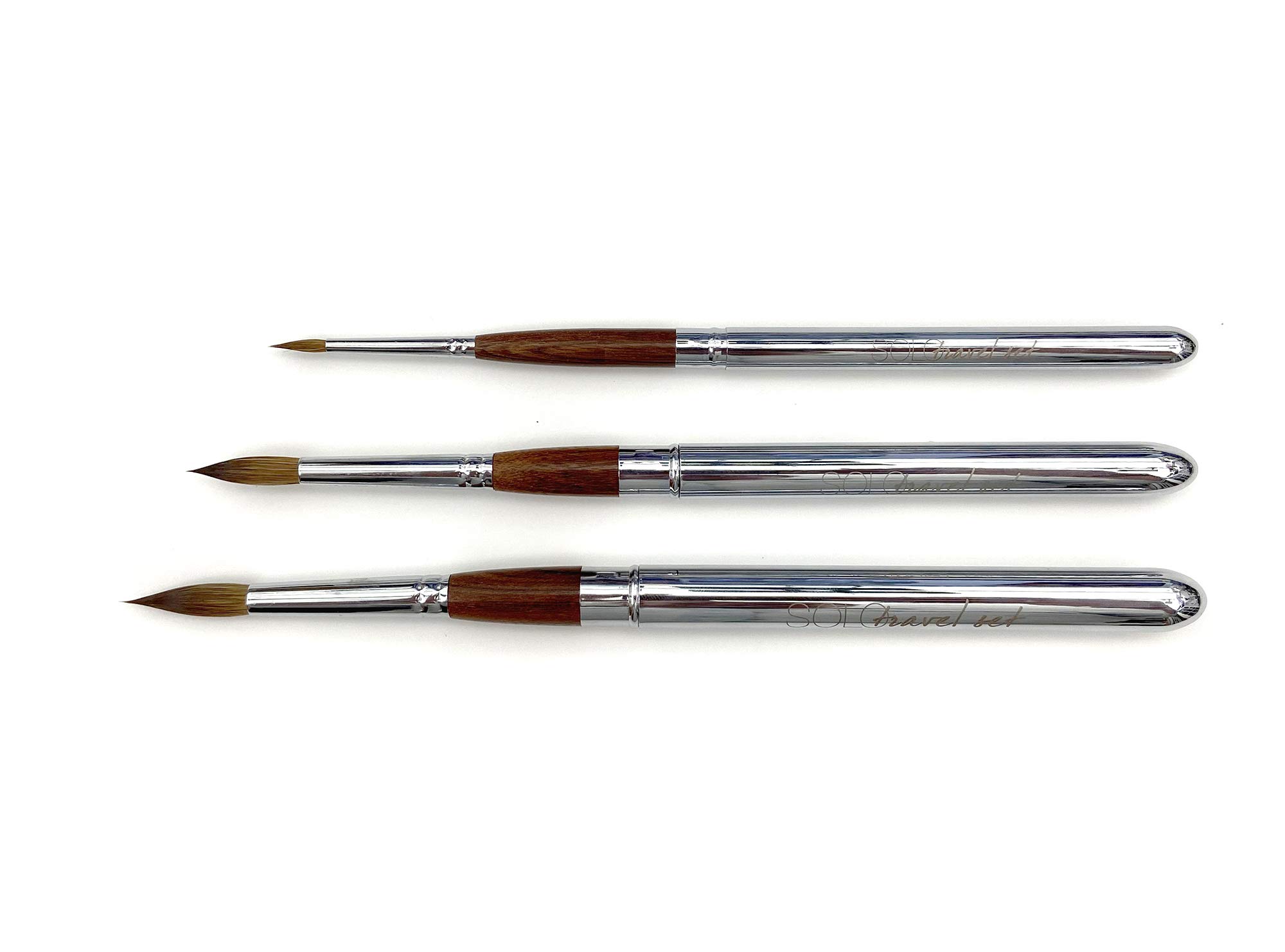 Solo Travel Brush Set - Portable Makeup Brush Kit for On-The-Go Beauty | Perfect for Travel, Gym, and Everyday Use