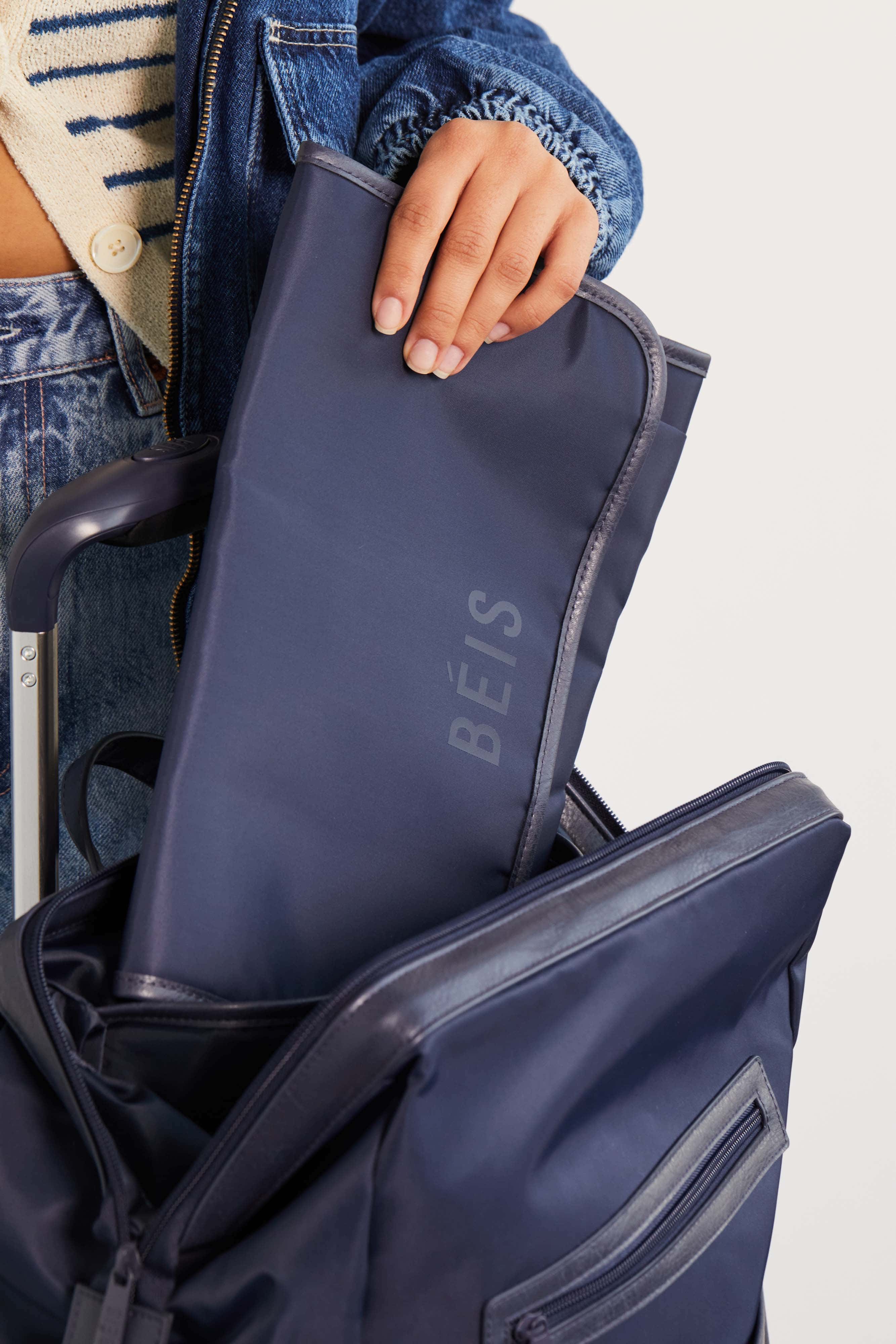 Premium Navy Blue Diaper Backpack for Parents - Waterproof, Spacious & Stylish Baby Essentials Organizer for Travel, Daycare & On-the-Go Parenting