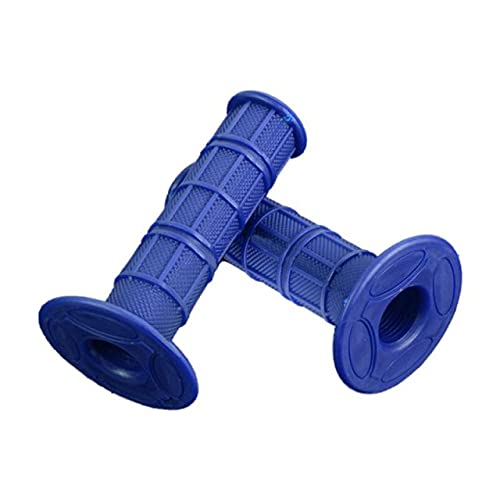 Occus 22mm Rubber Motorcycle Grips - Red for Scooters & Motocross