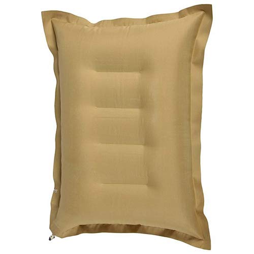 4 Ways Adjustable Rubberized Cotton Travel Pillow for Neck Support - Khaki (AAYU01) | Perfect for Airplanes, Cars, Office & Home Use