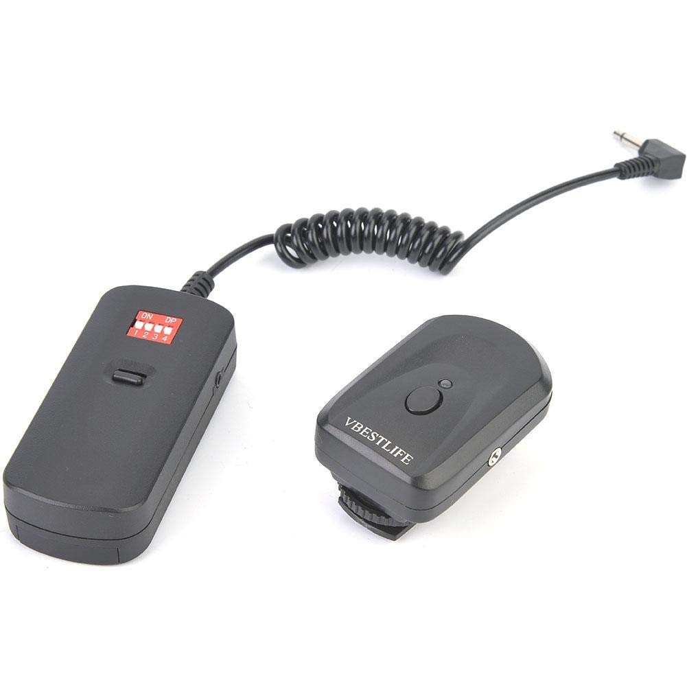 VBESTLIFE 16-Channel Wireless Flash Trigger Kit - Studio Flash Transmitter & Receiver with Adapter for Nikon, Pentax, Canon & DSLR Cameras - Perfect for Photography Studios, Portrait Shoots & Outdoor Flash Photography