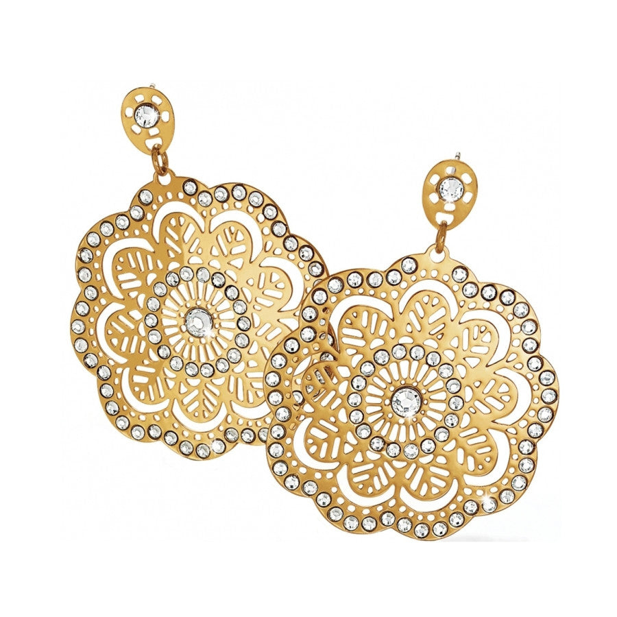 Bella Lace Post Drop Earrings for Women - Elegant Dangle Earrings with Intricate Lace Design - Perfect for Weddings, Parties & Special Occasions