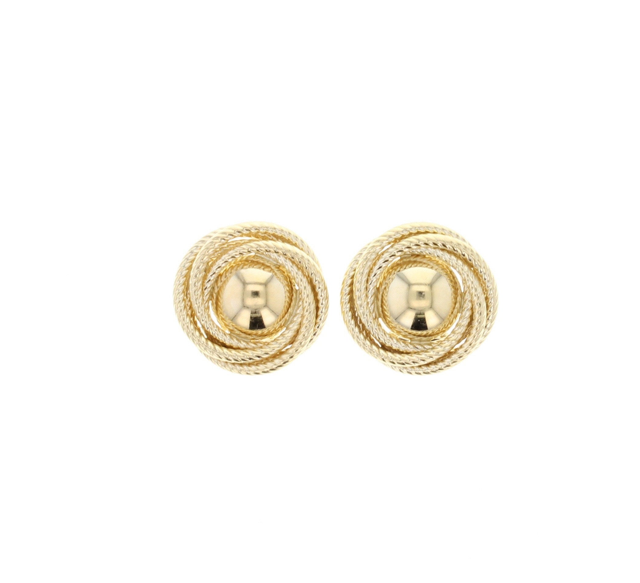 Love Knot Rope Gold Stud Earrings for Women - 14K Gold Plated Minimalist Dainty Jewelry - Perfect for Valentine's Day, Anniversary & Everyday Wear