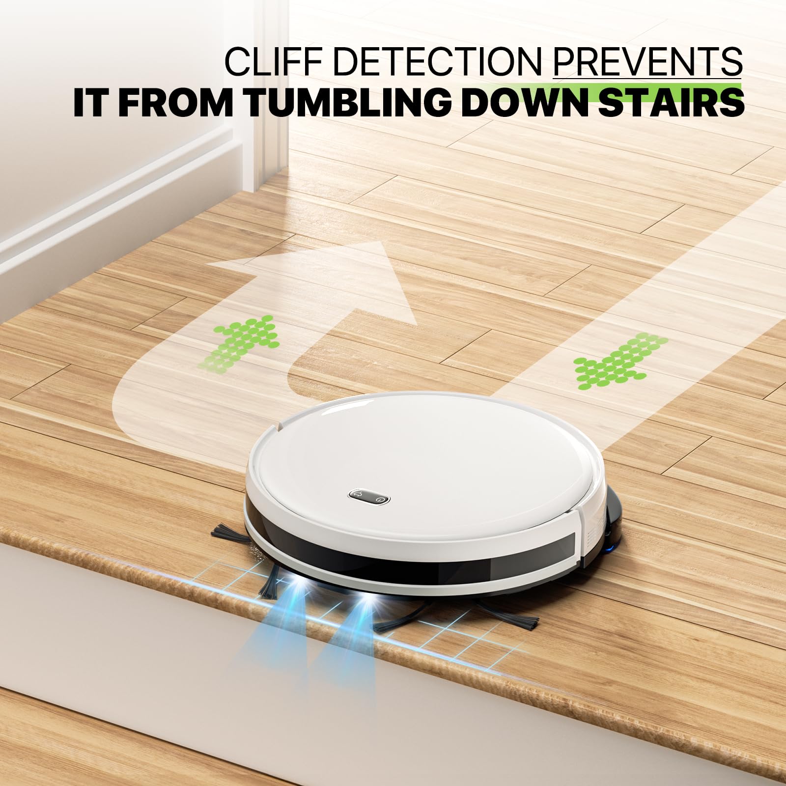 Magshion Robot Vacuum Mop Combo, 2800Pa Wi-Fi, Self-Charging - Perfect for Hard Floors & Carpets