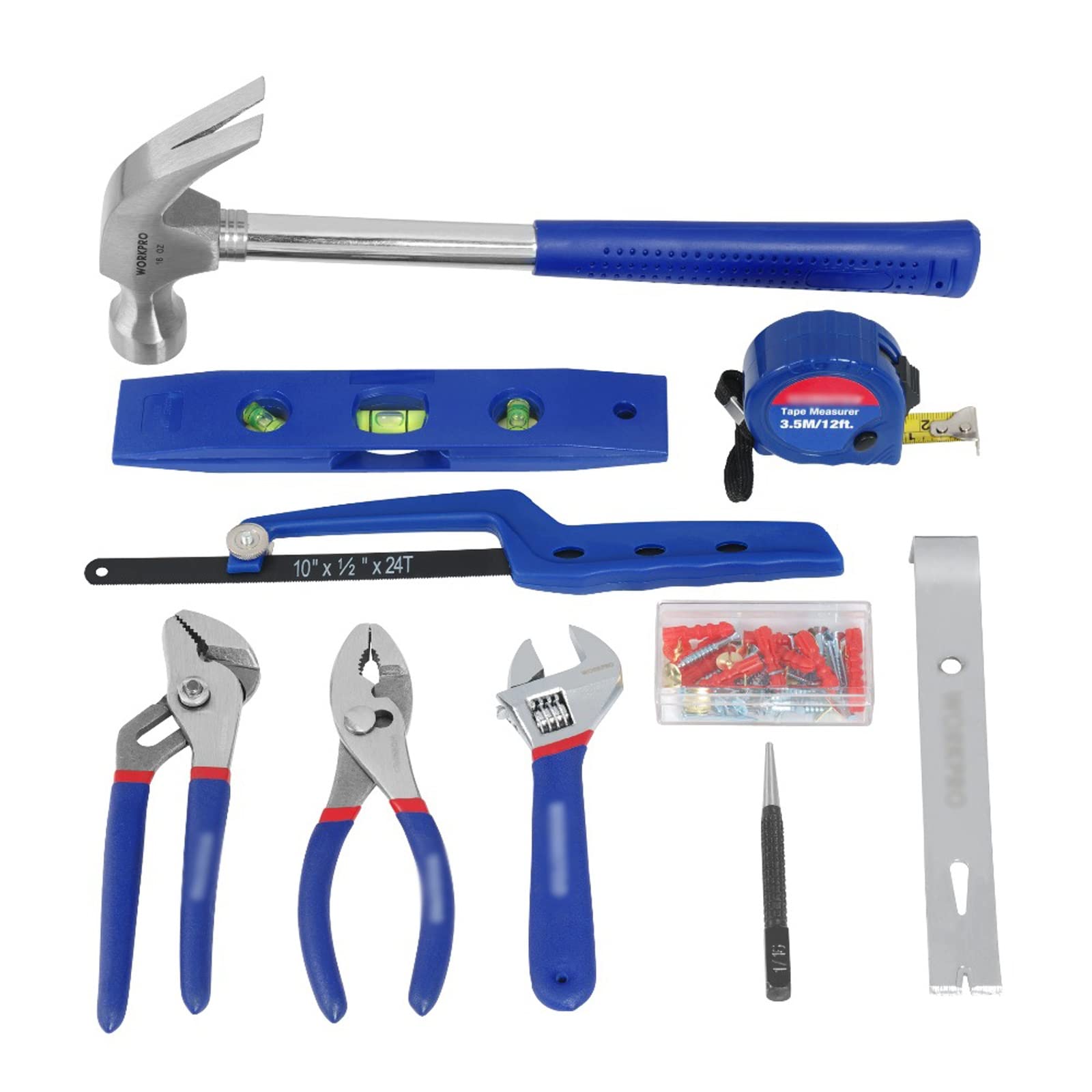 201-Piece Mechanics Tool Kit & Socket Set - Professional Ratchet Spanner, Wrenches, Pliers & Screwdrivers for Home Repair, Auto Maintenance & DIY Projects