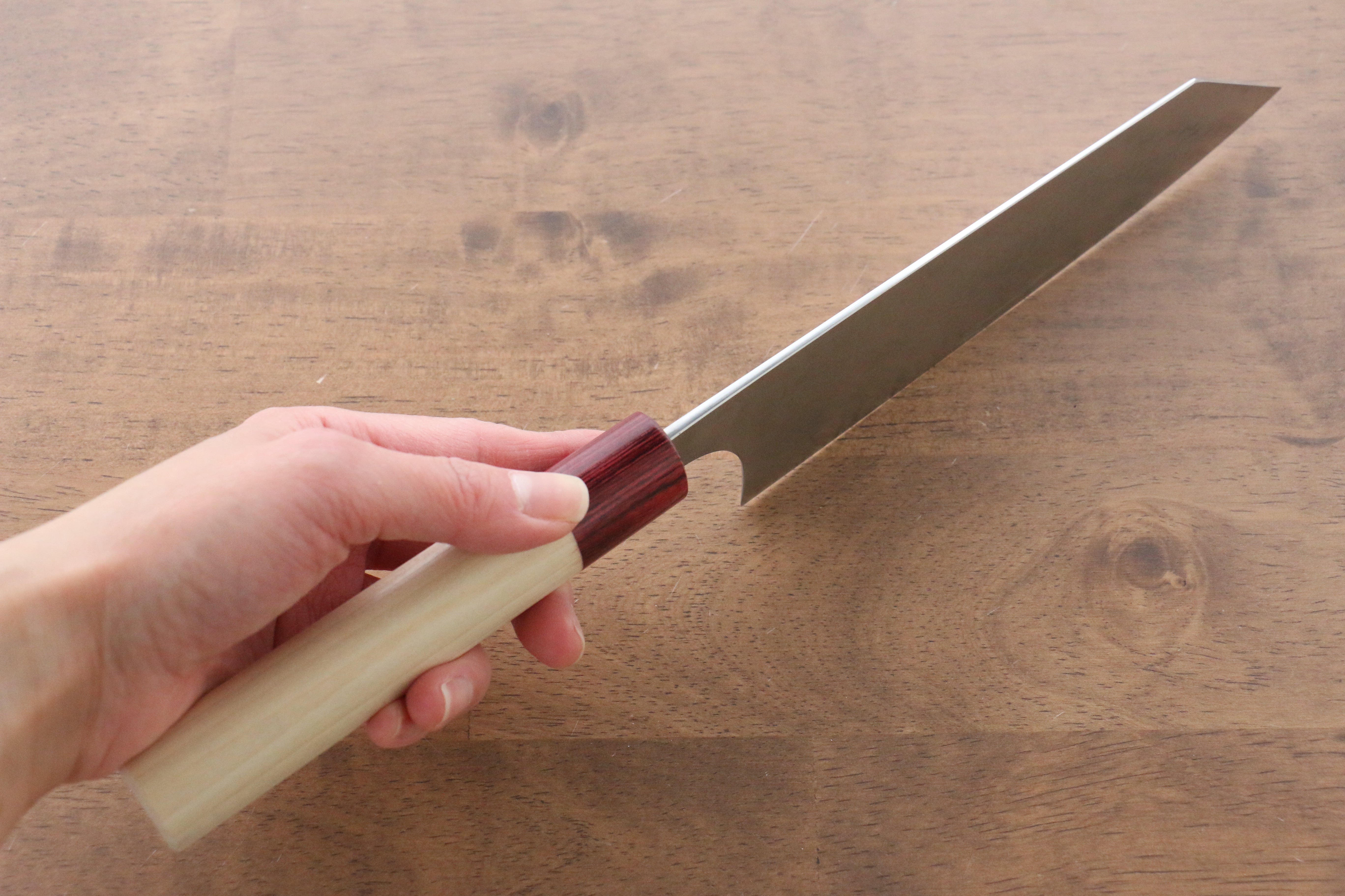 Masakage Kiri VG10 Damascus Bunka Knife 170mm - Japanese Chef Knife with Magnolia Wood Handle for Precision Slicing, Dicing & Chopping in Professional & Home Kitchens