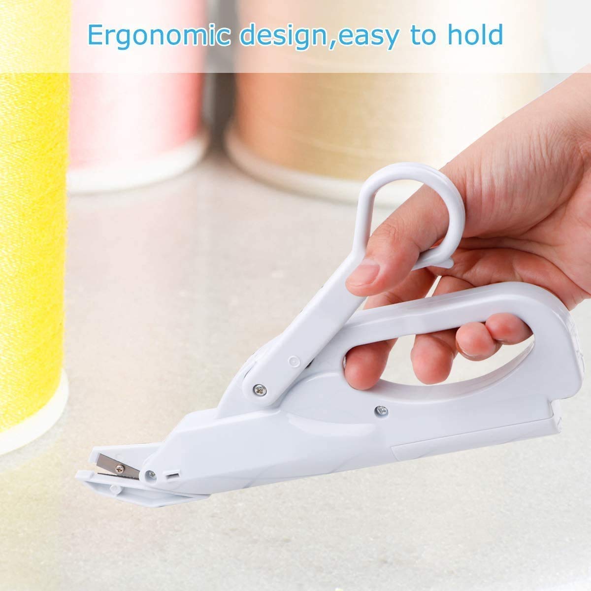 Electric Scissors - Battery Operated Multipurpose Fabric Shears with Safety Switch | Handheld Electric Scissors for Tailoring, Sewing & Crafts | Perfect for Cutting Cloth, Leather, Paper & DIY Projects