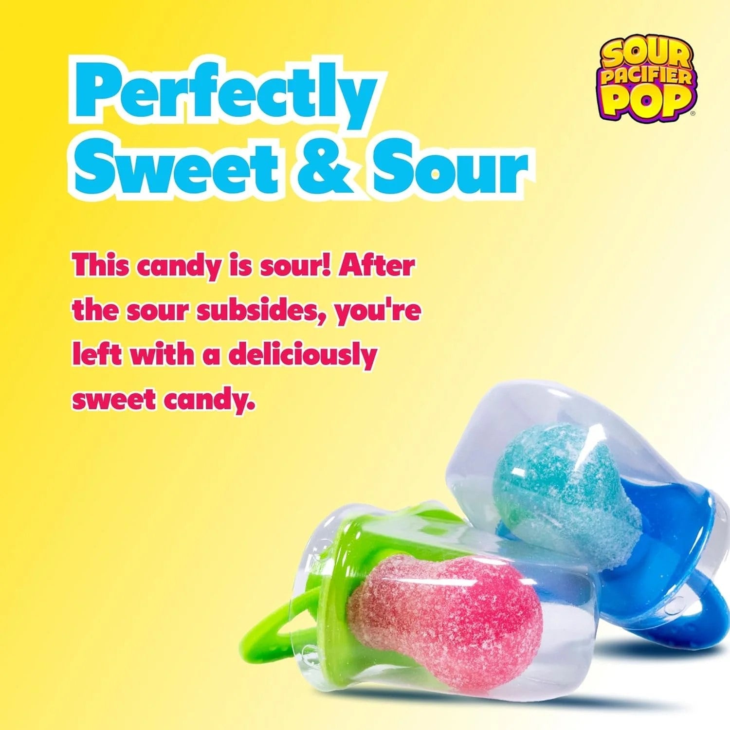 Sour Flix Candy Pacifiers - 8oz (12 Count) Box - Perfect for Parties, Halloween Treats & Movie Nights