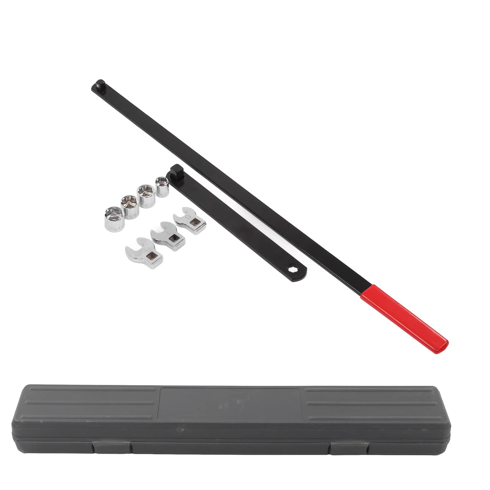 Qiilu Serpentine Belt Tool Set - 10Pcs Ratcheting Belt Tensioner Tool Kit with Drive Handle & Socket Wrench for Universal Auto Repair - Perfect for DIY Car Maintenance & Professional Mechanic Use