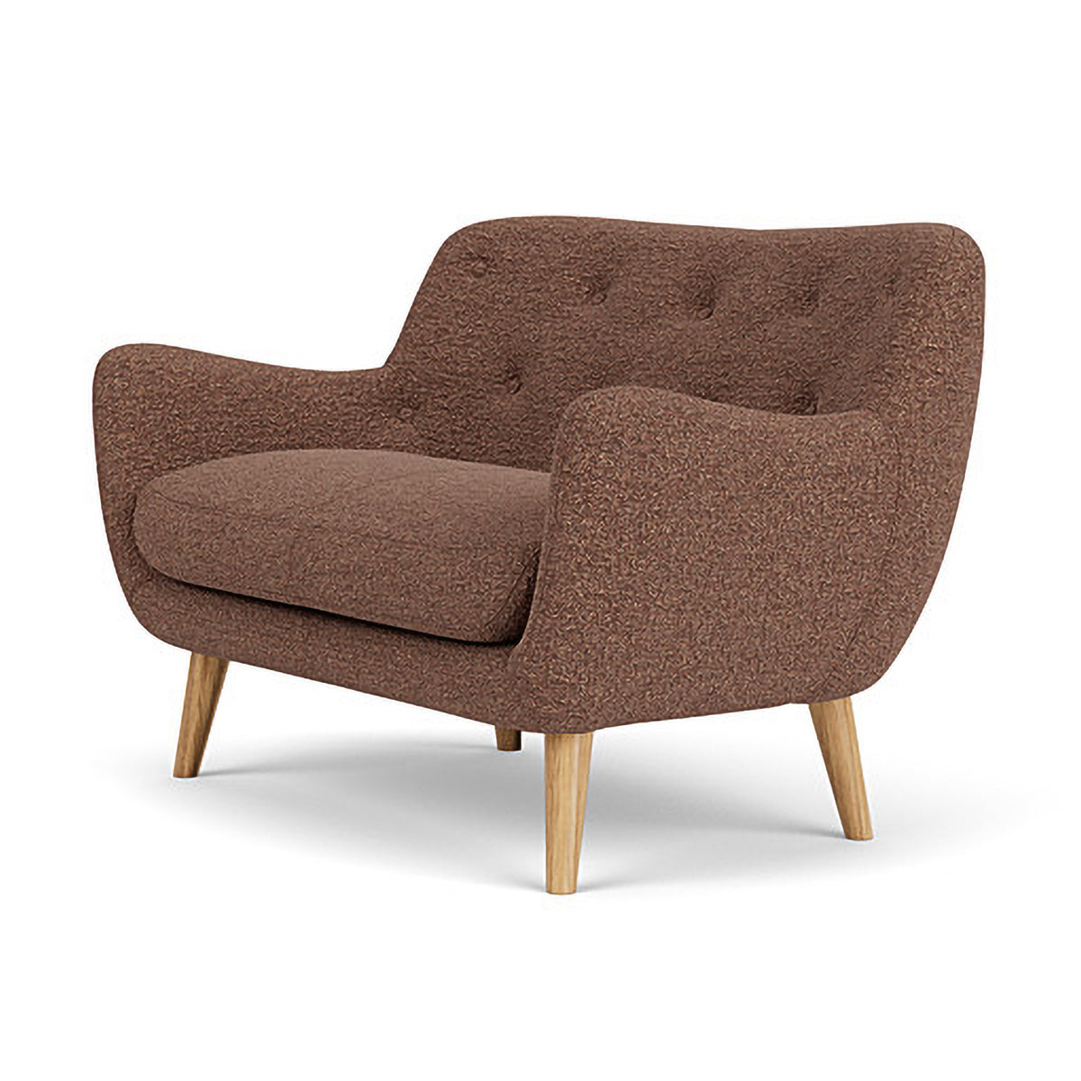 Herman Boucle 2 Seater Sofa - Modern Upholstered Loveseat for Living Room, Lounge & Small Spaces | Soft Fabric Couch with Sturdy Frame | Perfect for Apartments, Dorms & Cozy Home Decor