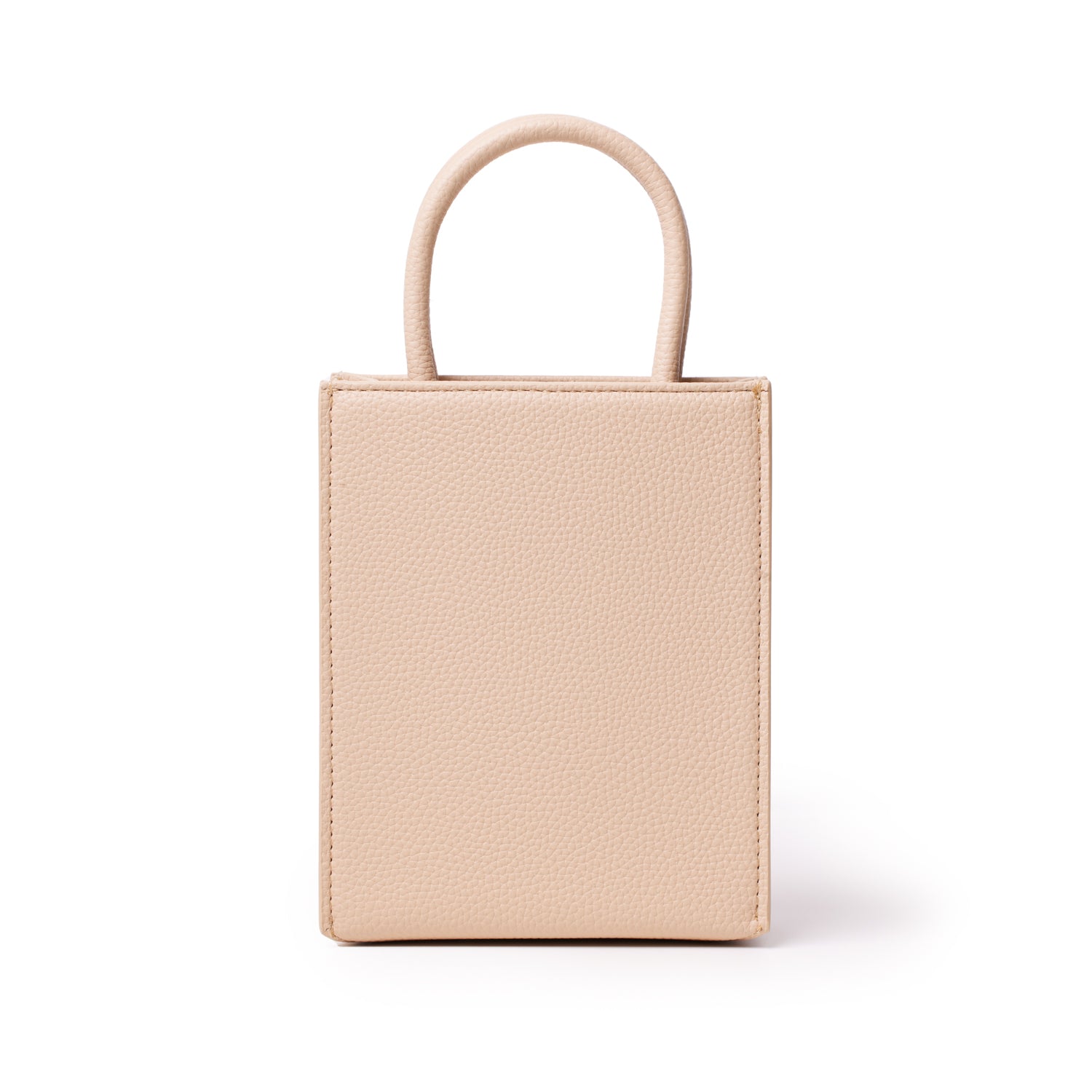Mini Pebble Tote Bag in Nude - Stylish & Compact Handbag for Women, Perfect for Work, Travel, and Everyday Use