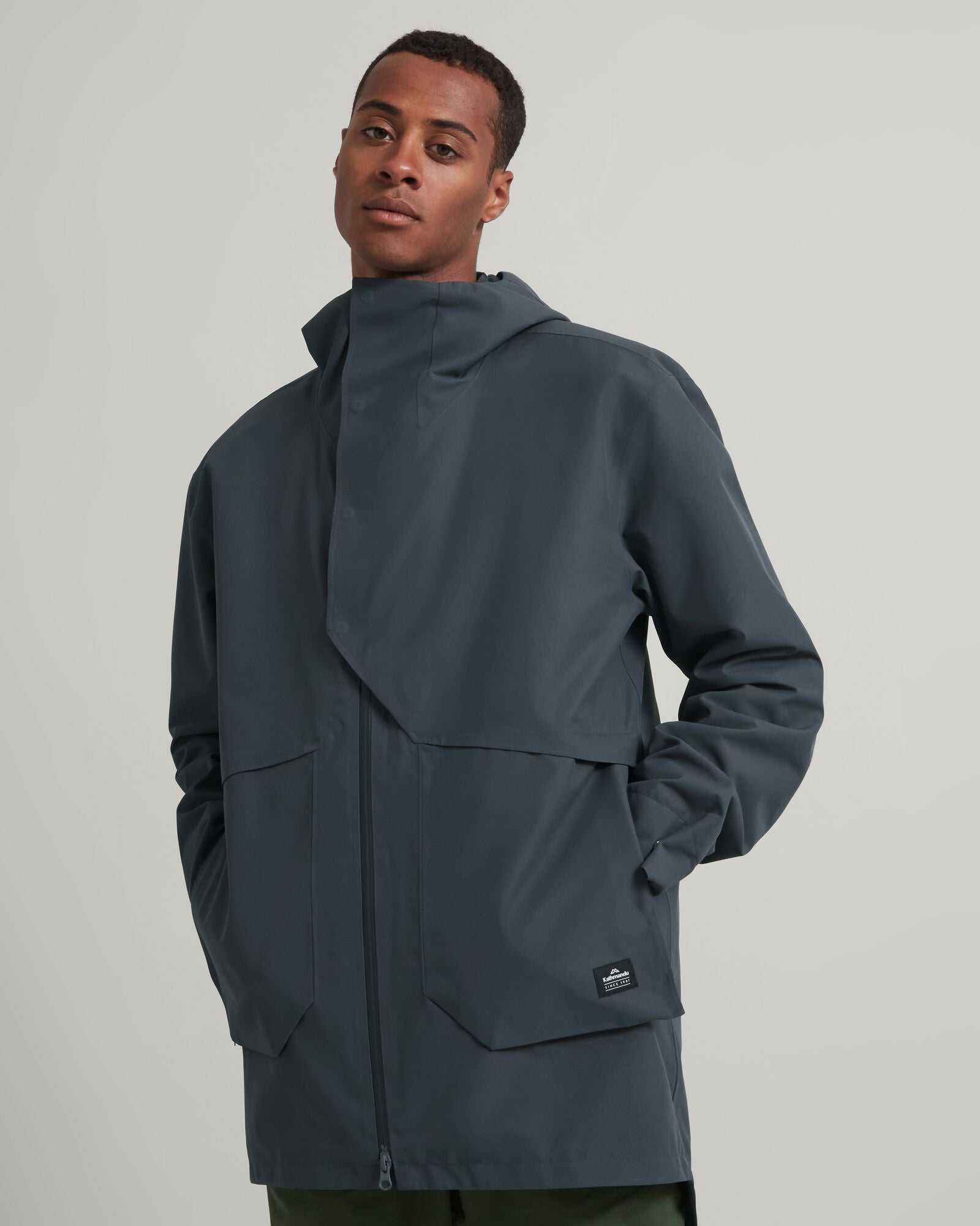 Amphi 2L Men's 3-in-1 Waterproof Parka Jacket - Graphite Color for Outdoor Hiking, Camping & Winter Activities