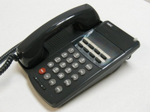 NEC Dterm Series III ETJ-8-2 8-Button Business Phone - Black | Office Desk Telephone for Call Centers & Reception Areas