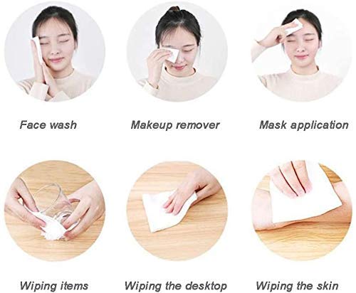 Premium 100-Pack Ultra Soft Non-Woven Facial Cleansing Wipes | Gentle Makeup Remover & Beauty Towels | Multipurpose Dry Tissues for Makeup Removal, Skincare & Daily Hygiene | Hypoallergenic & Durable
