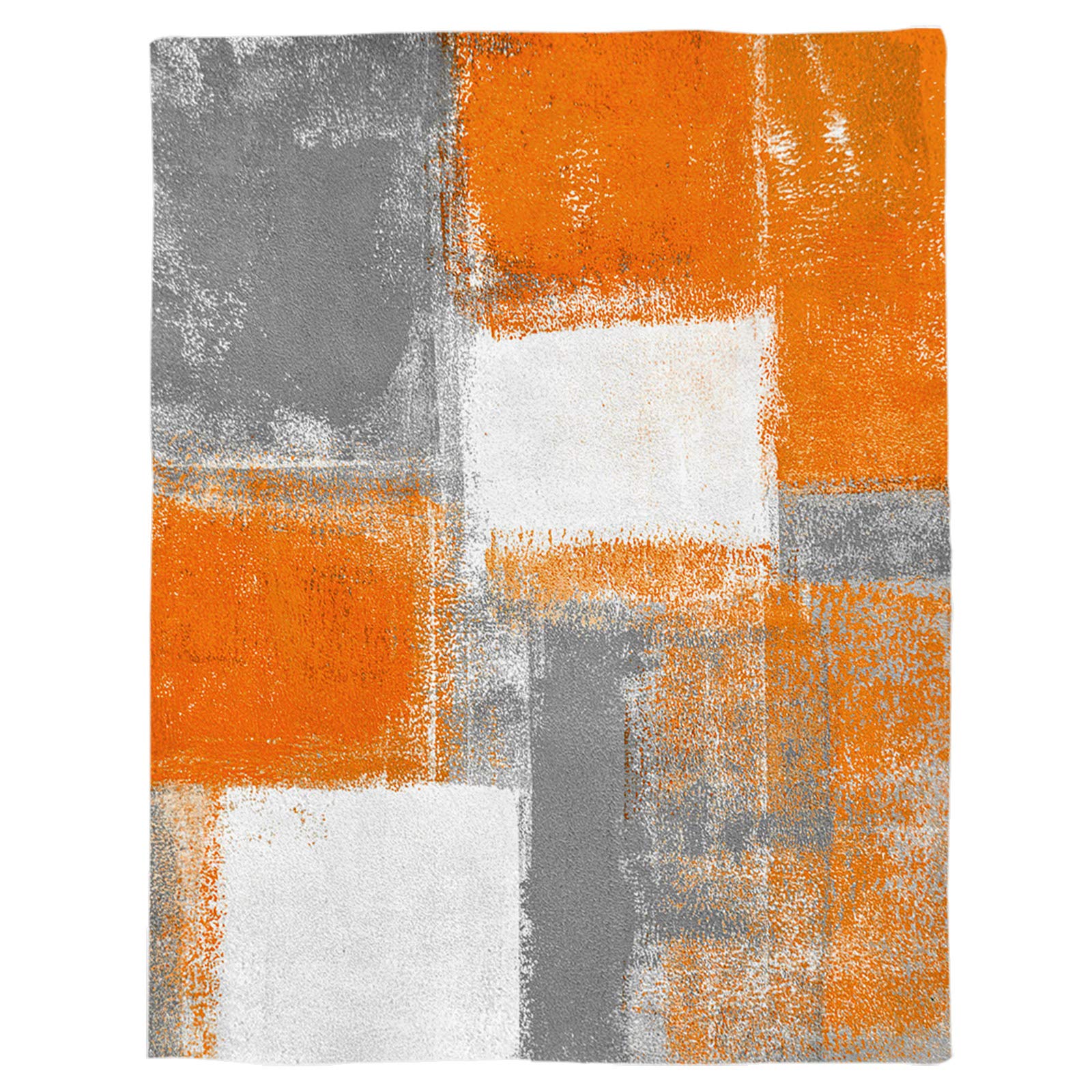 Modern Art Throw Blanket - Soft Fuzzy Plush Flannel Bed Blanket 40