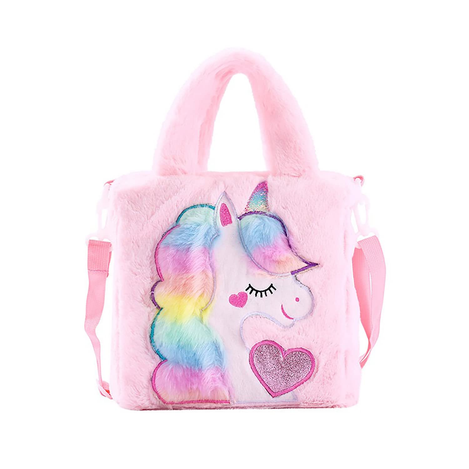 ADISA Unicorn Toddler Bag for Girls - Cute Princess Crossbody Purse with Adjustable Strap, Perfect Gift for Birthday & School | Ideal for Daycare, Travel & Playdates