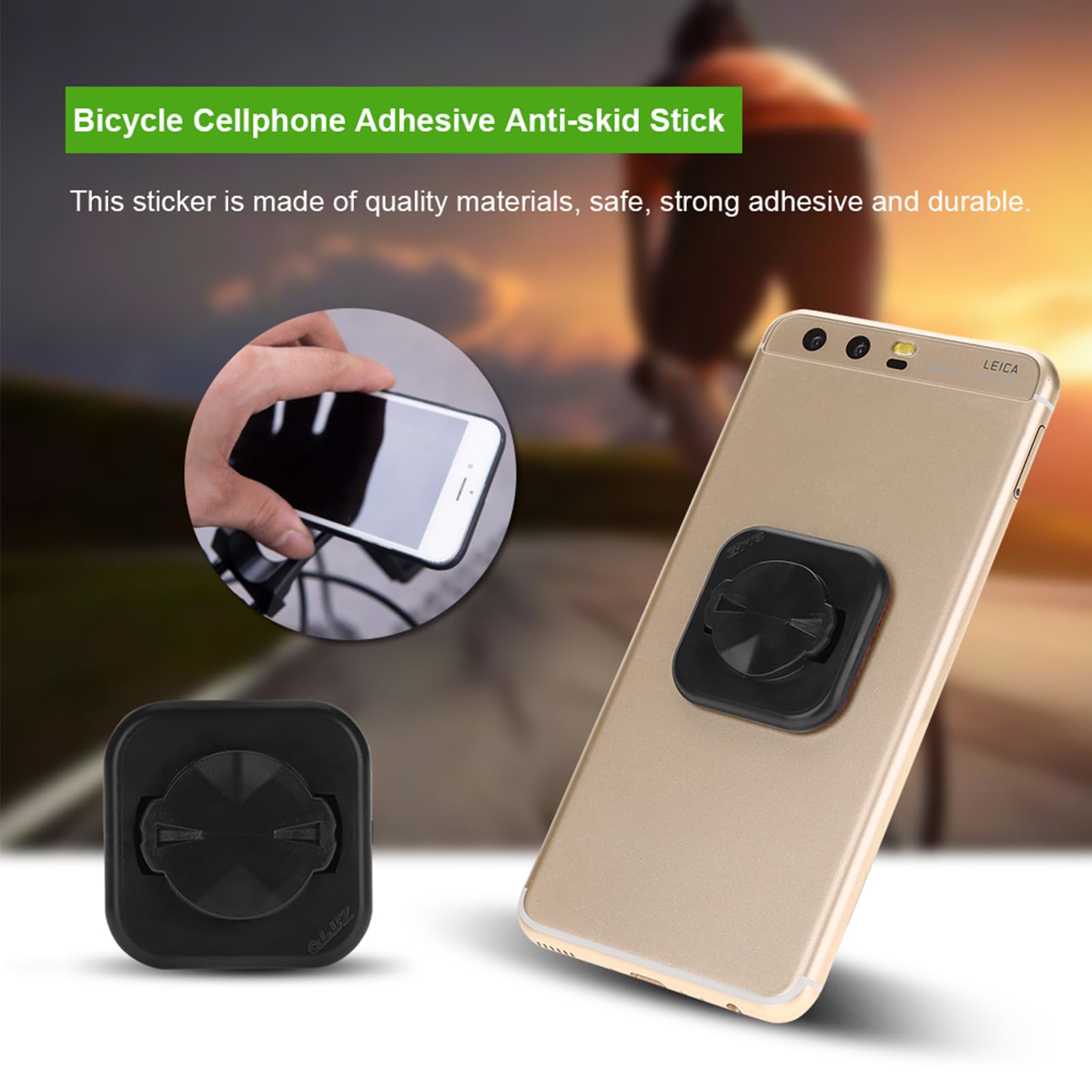 Universal Phone Car Mount - Strong Adhesive Dashboard & Windshield Holder for iPhone, Samsung, Galaxy - Hands-Free Driving & GPS Navigation Accessory
