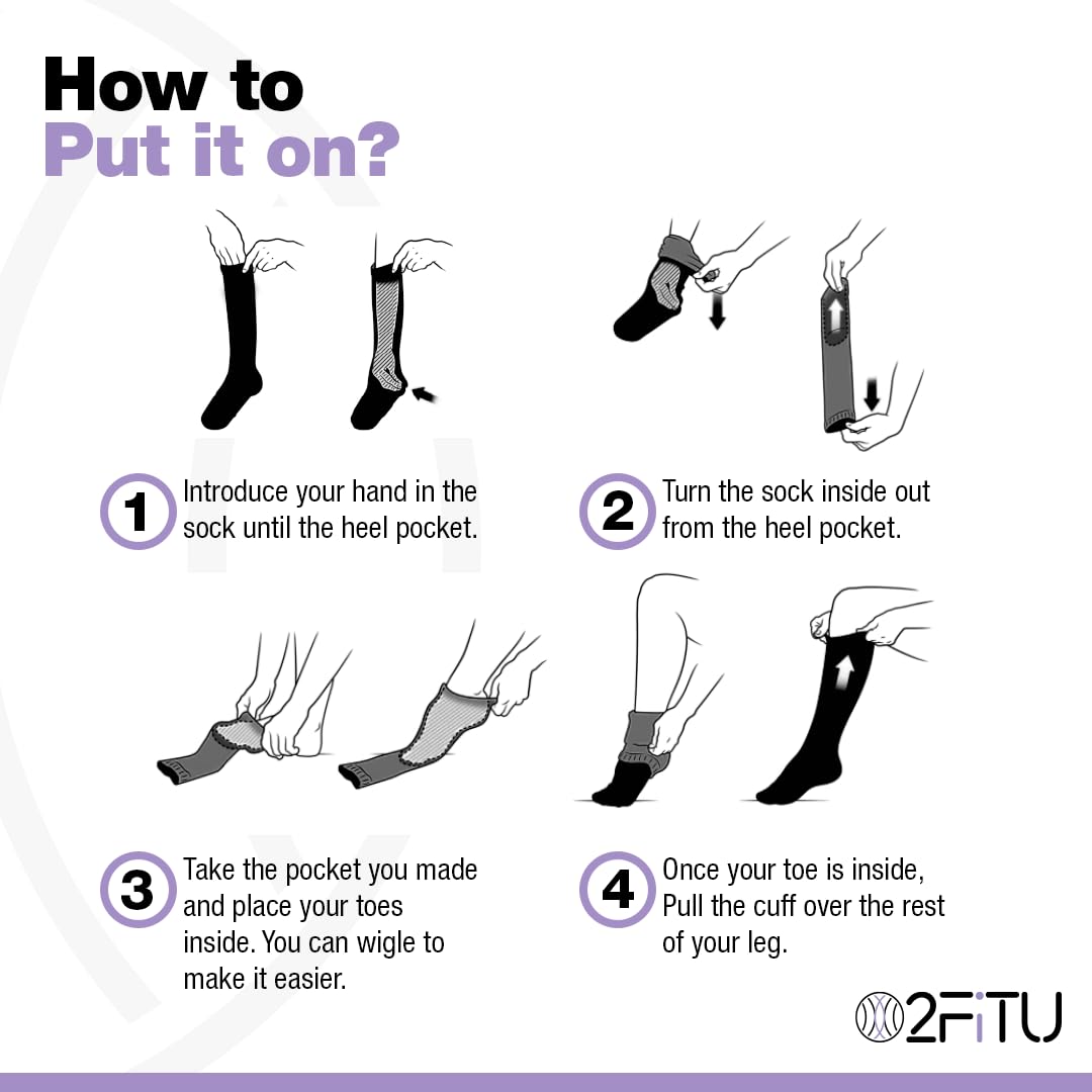 Graduated Compression Socks 15-20mmHg Knee High for Women & Men - Improve Circulation & Recovery - Perfect for Running, Travel, Pregnancy & Nurses - Best for Varicose Veins Relief & Long Flights