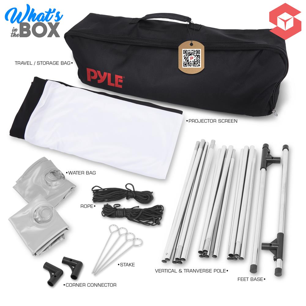 Best Outdoor Projection Screen - Waterproof & Weatherproof for Backyard Movies, Camping, and Drive-In Theaters - Portable & Easy Setup for Home Entertainment