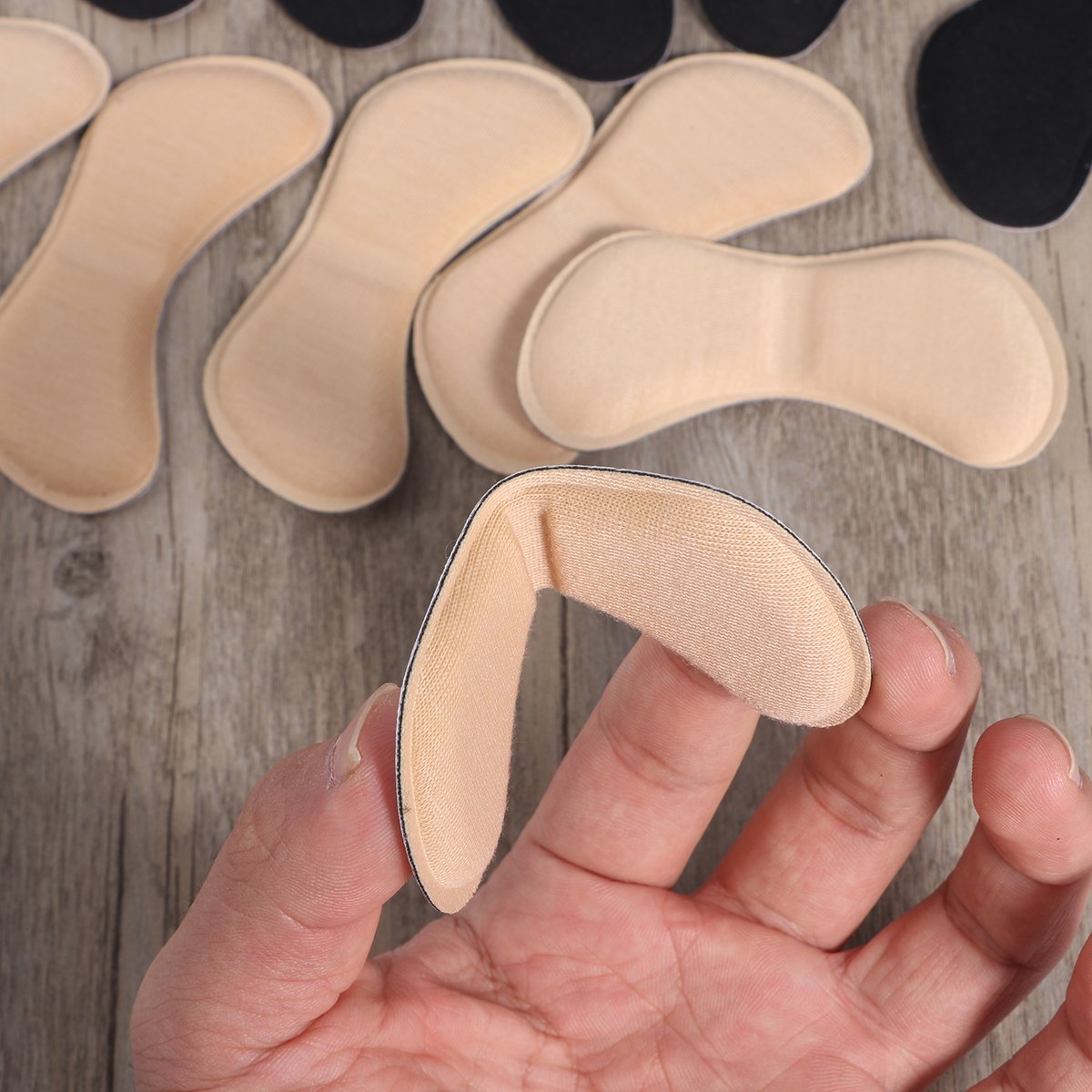 Artibetter 6 Pairs Self-Adhesive Heel Pads - Butterfly Shaped Sponge Cushion Insoles for Shoes | Comfortable Back Grips & Liners for Heel Pain Relief, Perfect for High Heels, Boots and Daily Wear
