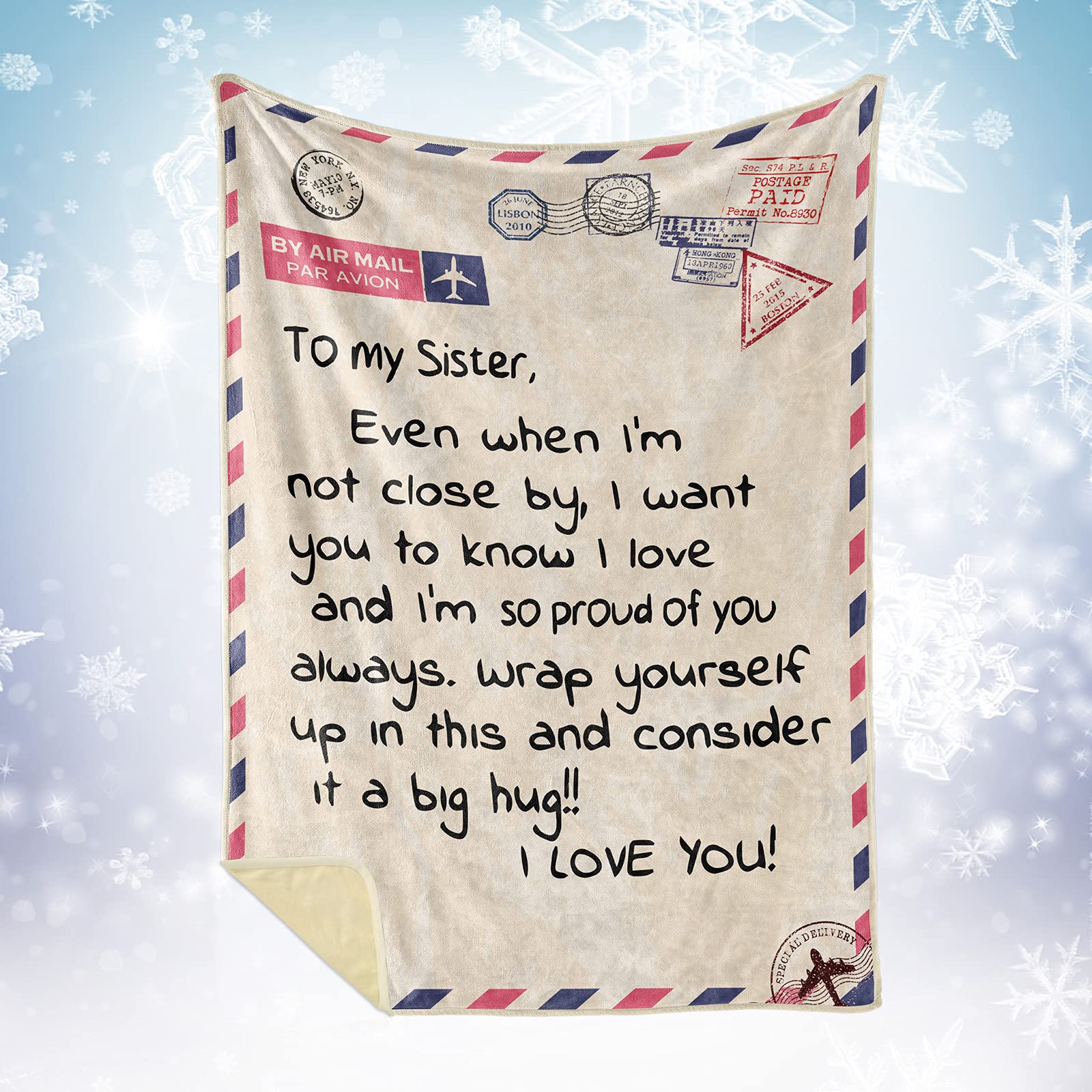 UFOORO Sister Blankets - Best Birthday Gift for Sisters, Cooling Summer Throw Blanket - Breathable & Soft for Bedroom, Couch, Outdoor Picnics & Travel