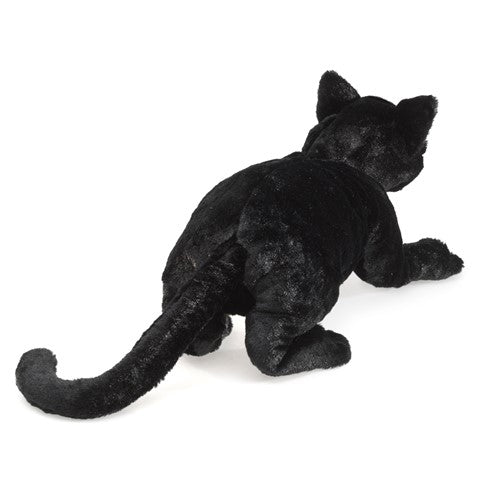 Black Cat Hand Puppet - Soft Plush Toy for Kids, Storytelling & Interactive Play - Perfect for Halloween, Birthday Gifts & Classroom Activities
