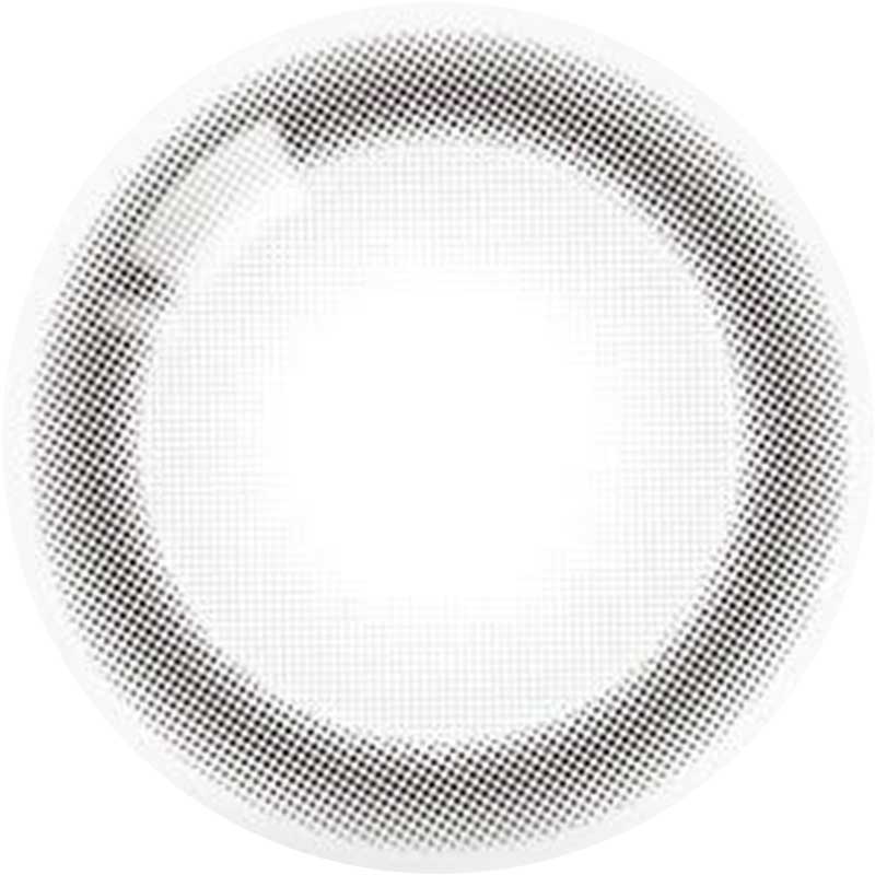 Olola Glee Grey Colored Contact Lenses - Natural Looking Circle Lenses for Cosplay, Halloween & Daily Wear