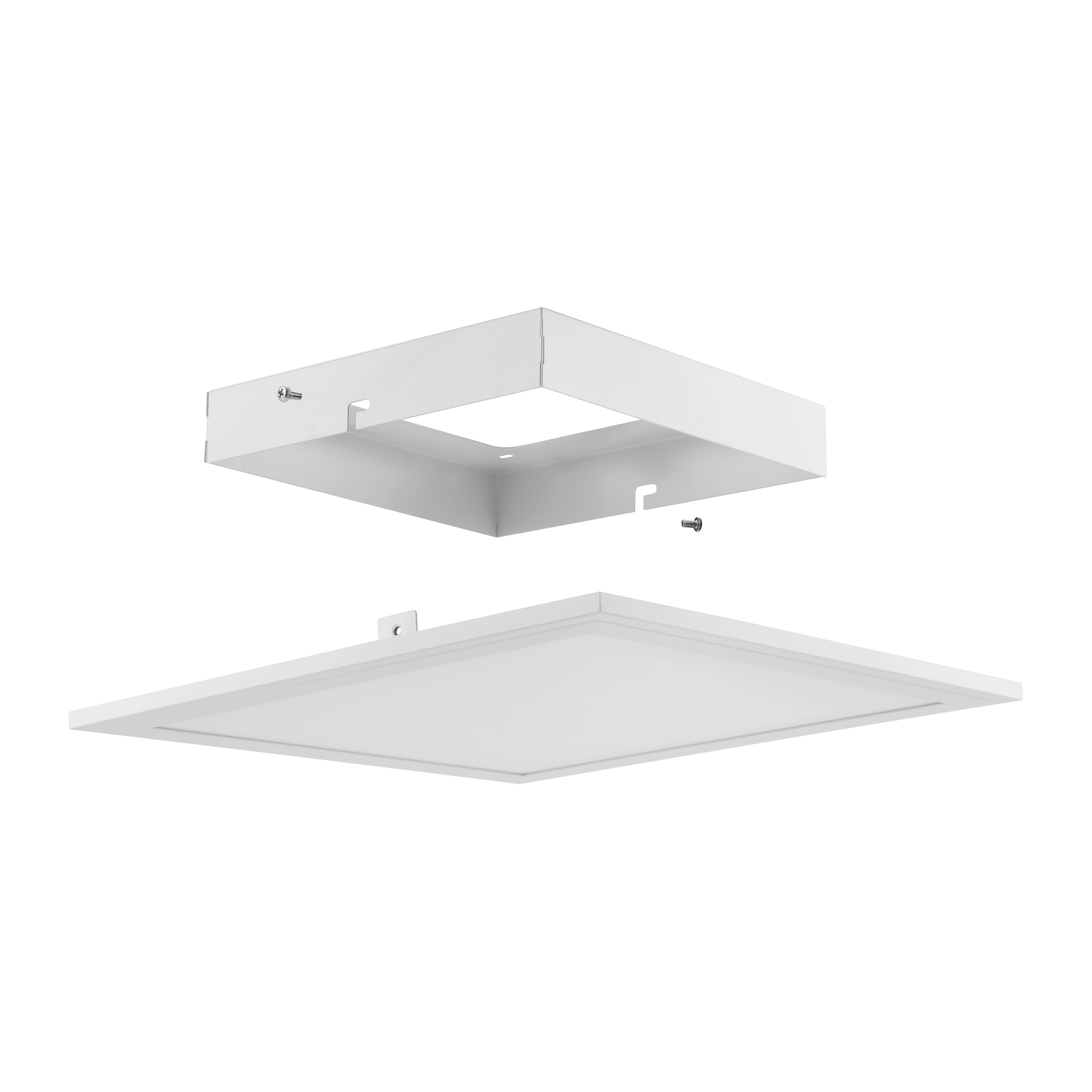 Eglo Connect Salobrena Z Smart White Square LED Ceiling Flush Mount Light 30cm - Modern Smart Lighting for Living Room, Bedroom & Kitchen