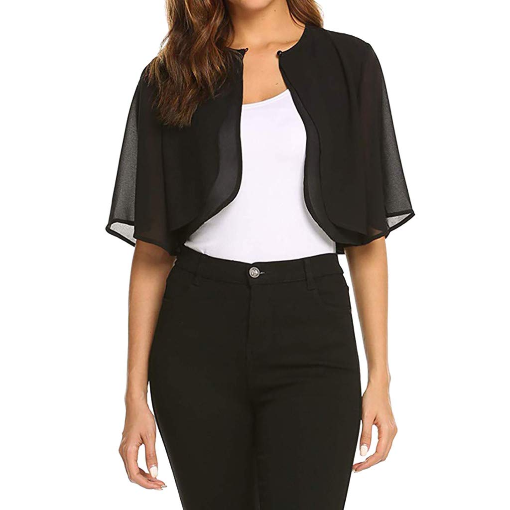 Women's Sheer Chiffon Open Front Cardigan Sweater - Lightweight Sleeveless Blouse Top for Women & Men | Perfect for Layering, Office Wear, and Casual Outfits
