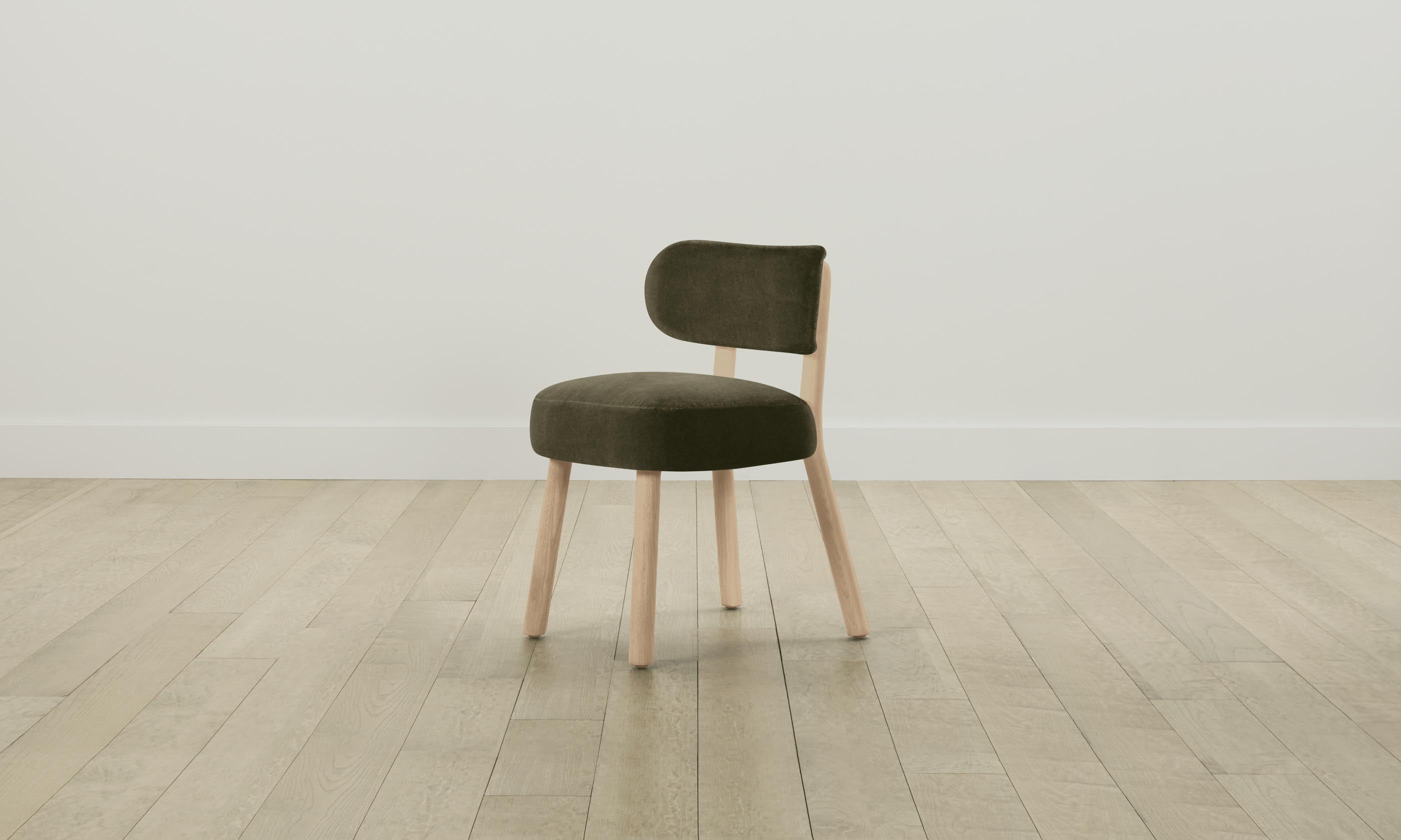 The Jane Dining Chair - Performance Velvet Upholstered Olive Green Seat - Perfect for Dining Room, Kitchen, and Home Office Use