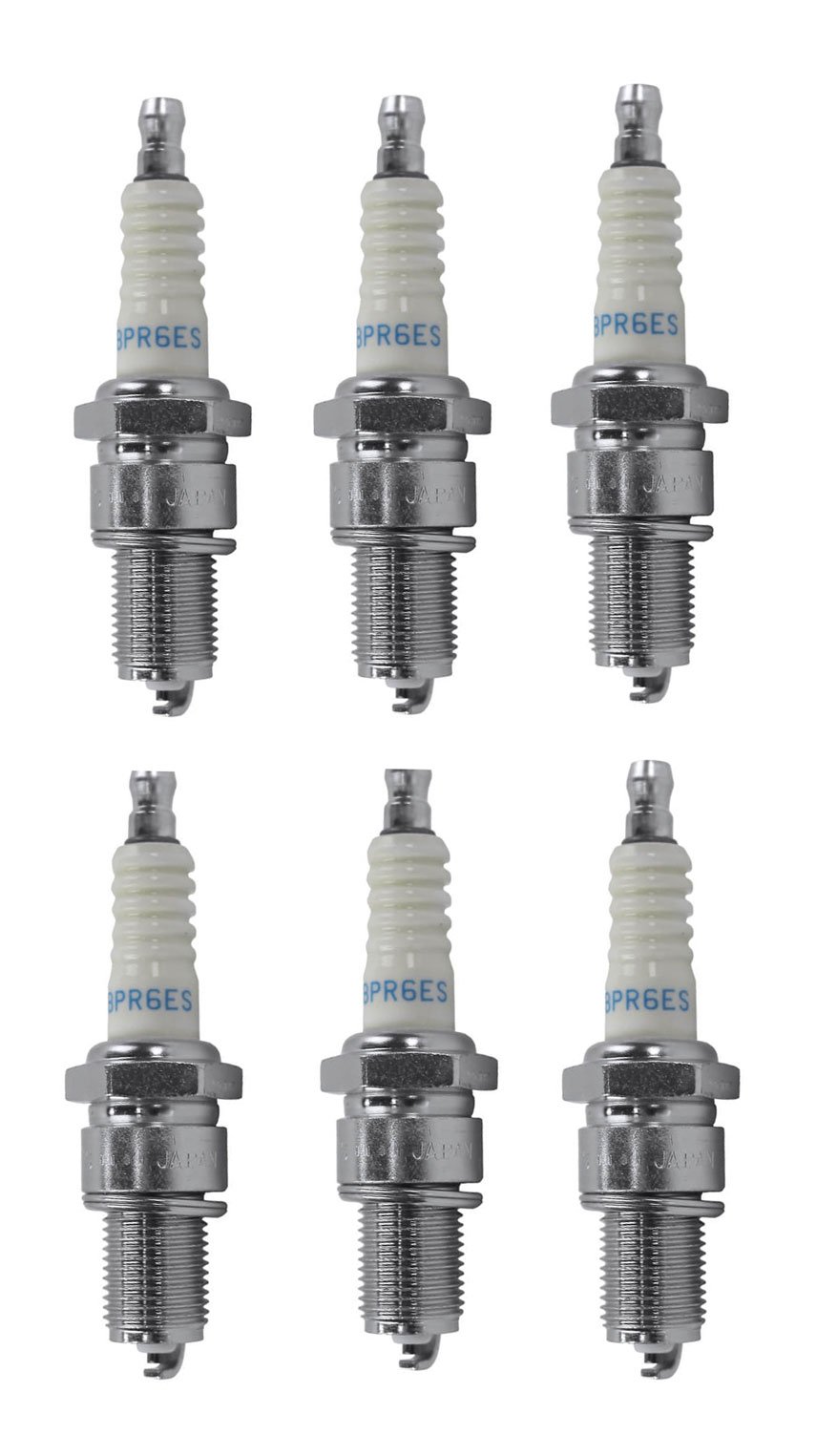 Honda 98079-56846 BPR6ES Spark Plugs - 6 Pack | Compatible with Honda Civic, Accord, CR-V | High Performance Ignition for Smooth Engine Operation