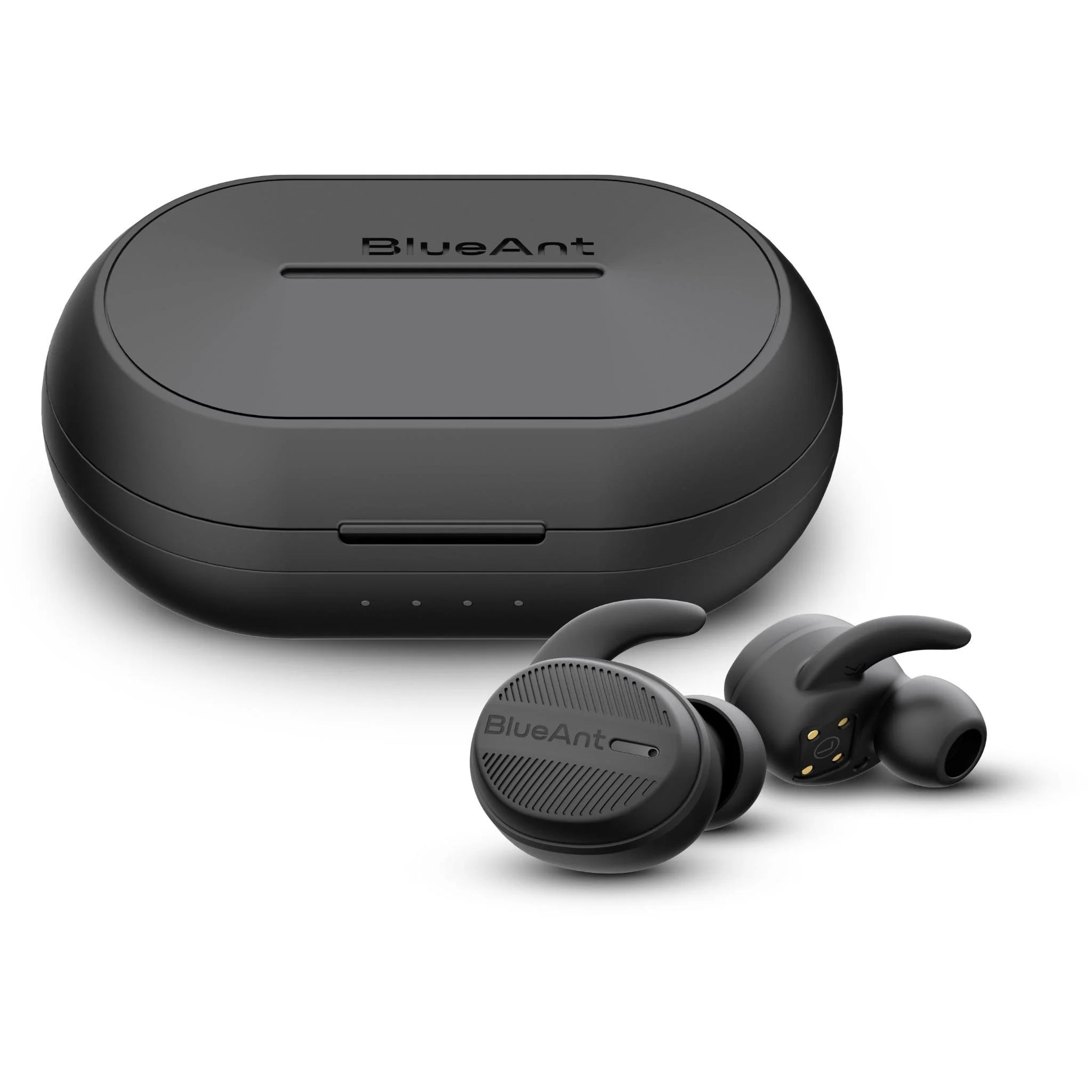 BlueAnt Pump Air X2 Wireless Earbuds - Bluetooth 5.0, 30H Playtime, IPX7 Waterproof, Noise Cancelling Headphones for Running, Gym & Workout