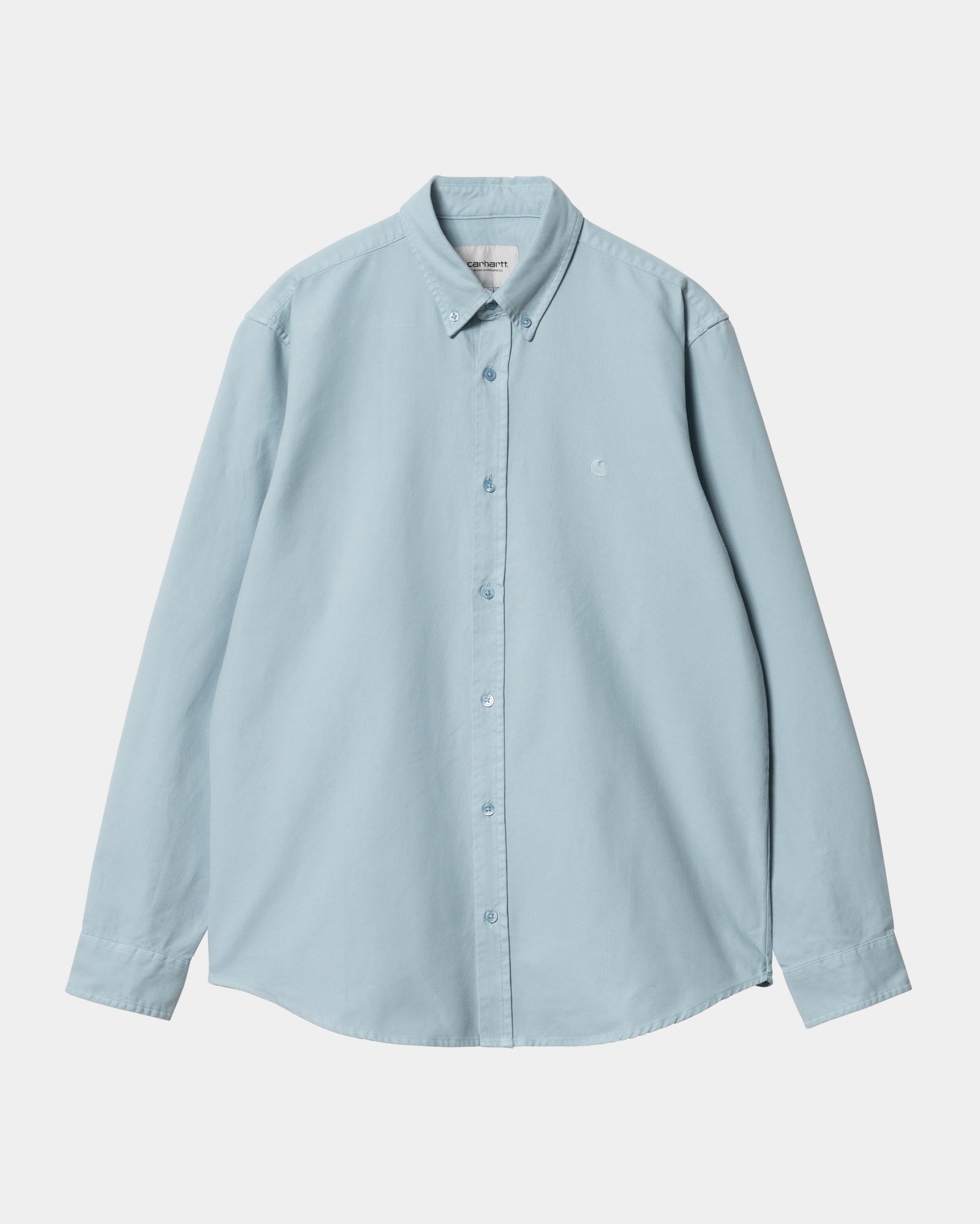 Bolton Shirt for Men - Frosted Blue Garment Dyed Casual Button Down Shirt | Perfect for Office, Date Night & Summer Outings