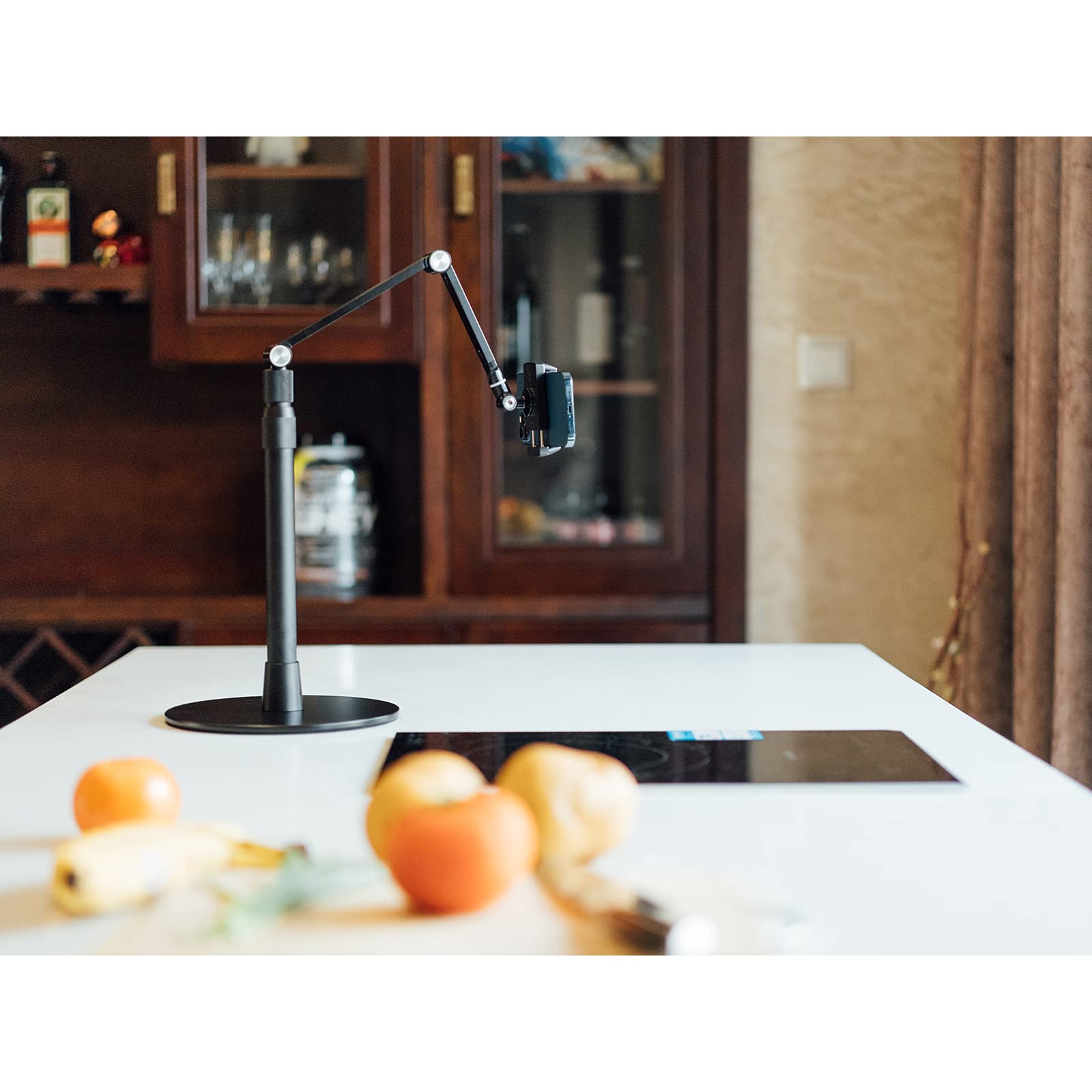 SuperDesk Overhead Phone Stand & Tablet Holder - Adjustable Multi-Angle Mount for 3.5-11