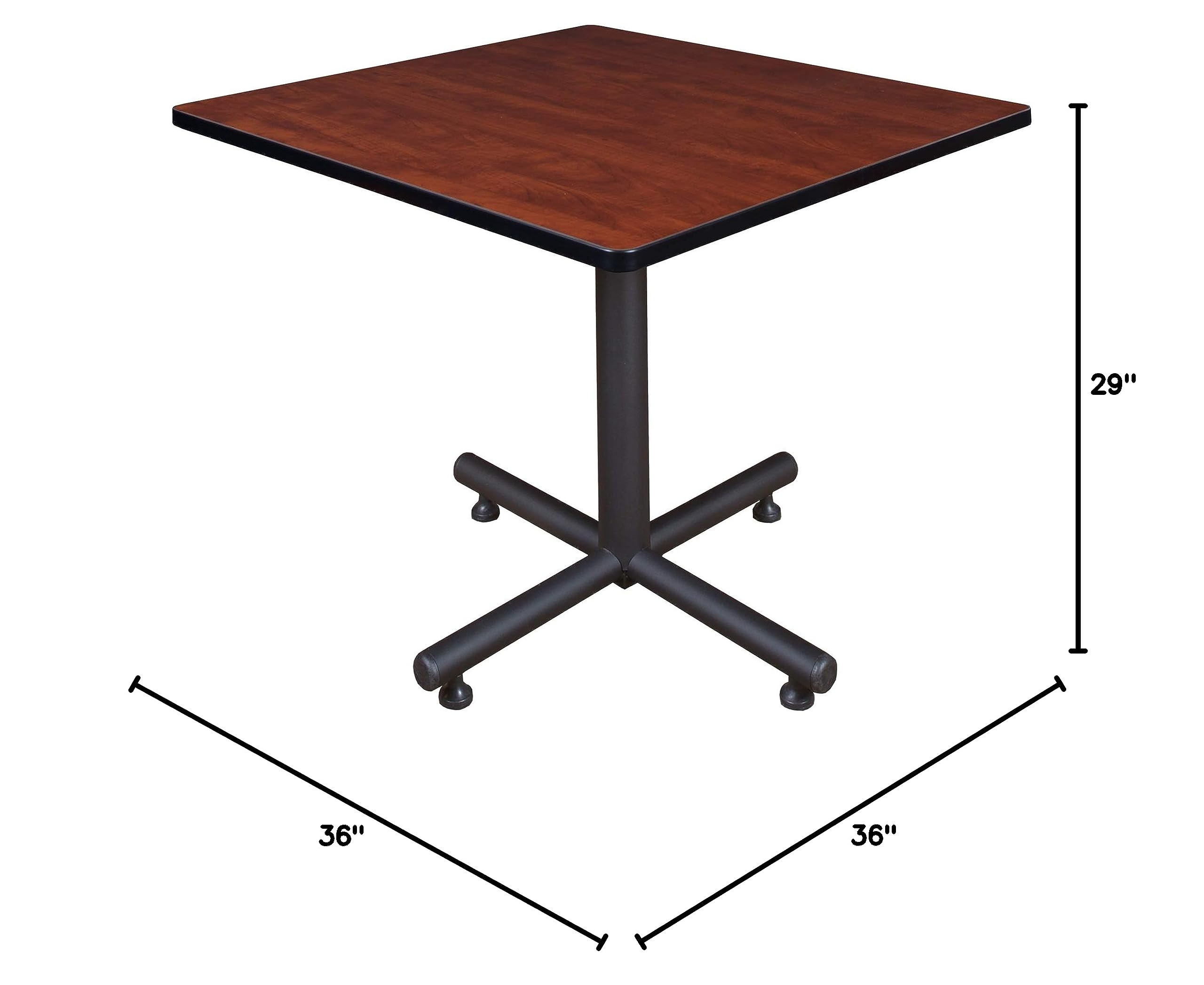 Regency Kobe 36-Inch Square Breakroom Table - Cherry Finish - Durable Office & Conference Room Table for Meetings, Cafeterias & Break Areas