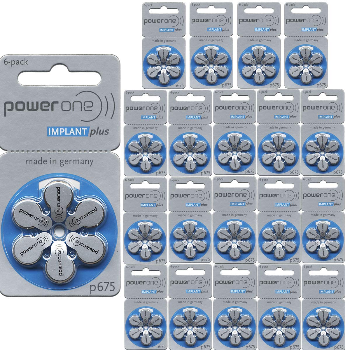 Power One Cochlear Implant Batteries - 3 Pack (60 Batteries) | Long-Lasting Hearing Aid Batteries for Cochlear Implants | Perfect for Travel, Work & Daily Use