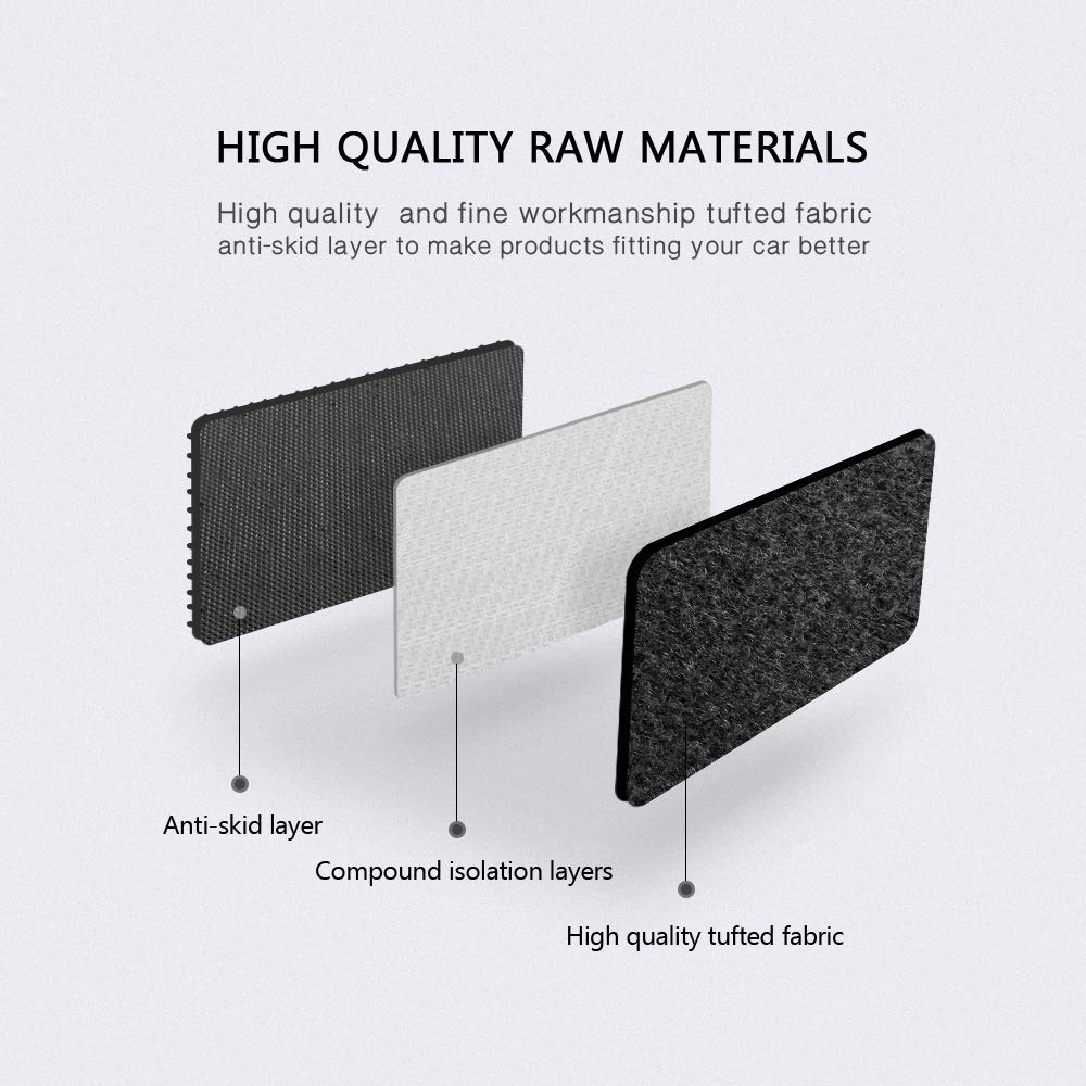 Freemotor802® Premium Nylon Car Floor Mats for 2008-2015 Scion xB - 4-Piece Set, Non-Slip Custom Fit Floor Liners, Black Interior Accessories | Perfect for Daily Commuting, Road Trips & All-Weather Protection