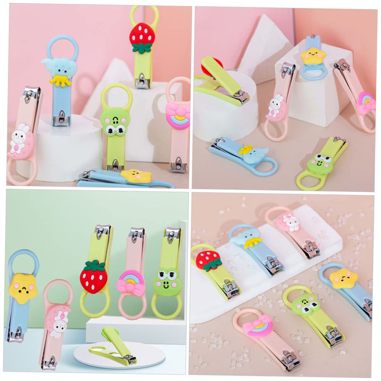 Wakauto 10-Piece Kids & Pet Nail Clipper Set - Baby Nail Scissors, Pet Nail Trimmer with Safety Guard - Gentle Grooming for Toddlers, Cats, Dogs - Perfect for Home & Travel Use