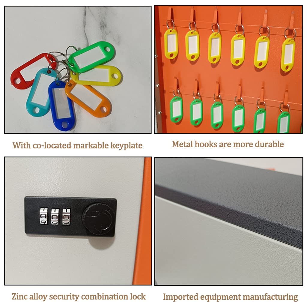 Wall-Mounted Key Lock Box for Home & Real Estate - Secure Password Protected Car Key Storage (46x10x30cm, Black) - Ideal for Airbnb Hosts, Property Managers & Vacation Rentals