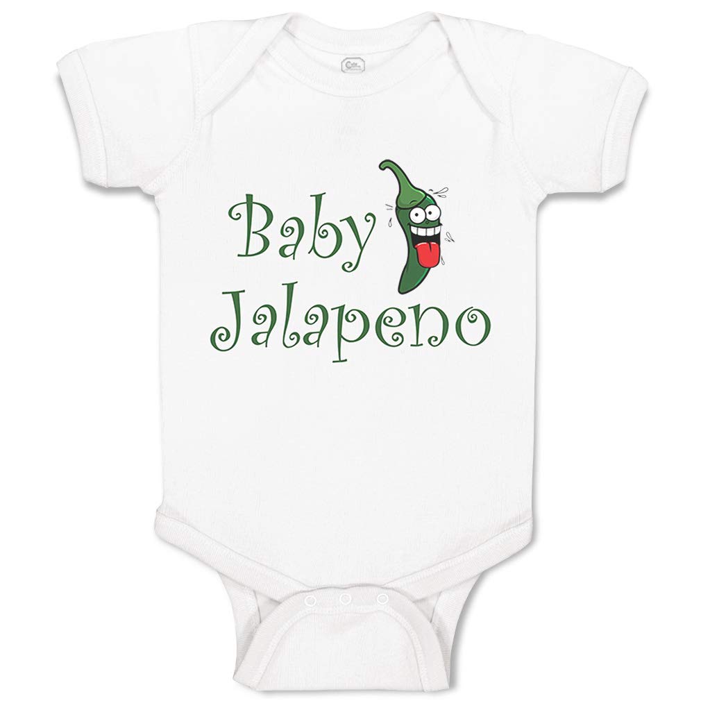 Funny Baby Bodysuit - Cute Jalapeno Vegetable Print Cotton Onesie for Newborn Boys & Girls | Perfect for Photos, Gifts & Everyday Wear