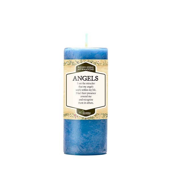 Angel Affirmation Candle - Scented Soy Wax Candle with Positive Messages for Meditation, Prayer & Spiritual Healing - Perfect for Home Decor, Yoga & Relaxation