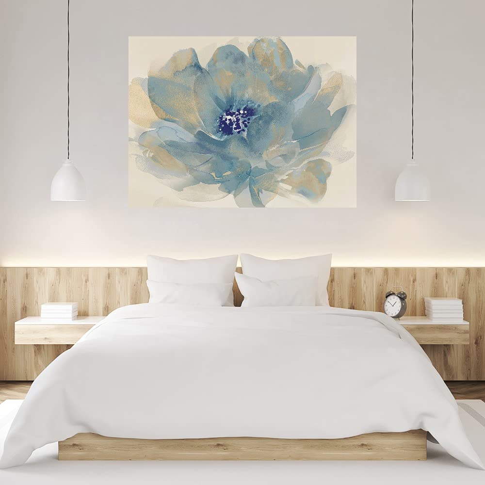 Tania Bello Floral Cloud Dreams Canvas Wall Art - 32x24 Inch Ready to Hang Painting for Living Room, Bedroom, Office Decor - Modern Floral Abstract Artwork for Home & Commercial Spaces