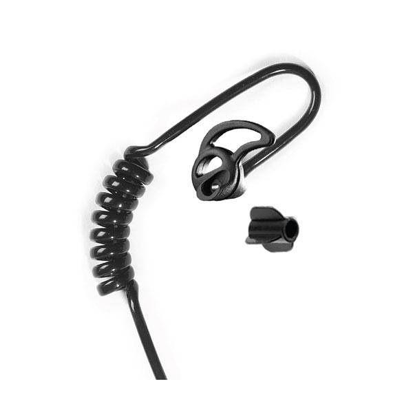 Tactical Black Replacement Acoustic Tube Kit with Ambidextrous & Torpedo Mic - Perfect for Military Headsets, Gaming Headsets, and Communication Devices