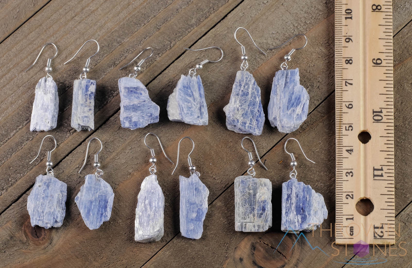 Natural Blue Kyanite Crystal Dangle Drop Earrings – Handmade Gemstone Jewelry for Women, Healing Stone Gift for Her (E1453) | Perfect for Meditation, Energy Healing & Boho Fashion