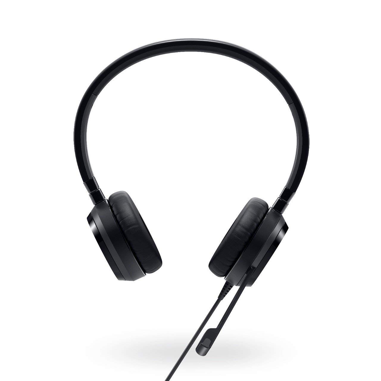 Refurbished Dell 74J6M Pro Stereo USB Headset UC350 - Noise Cancelling Computer Headphones with Mic for Office, Call Center & Remote Work (Black)