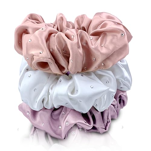Lavender, White, Pink with Rhinestones